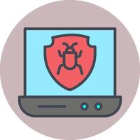 icono de vector de antivirus