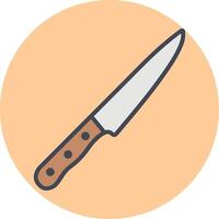 icono de vector de cuchillo