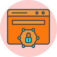 Web Protected Vector Icon