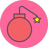 Exploding Cannon Ball Vector Icon