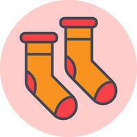 Winter Socks Vector Icon