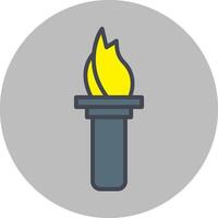 Torch Vector Icon