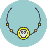 Pirate Necklace Vector Icon