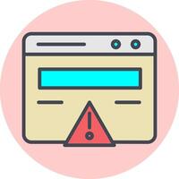 Web Error Vector Icon