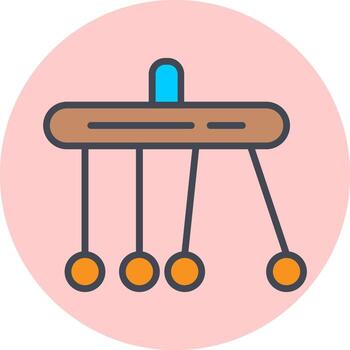 icono de vector de péndulo