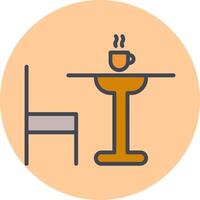 Tea Table Vector Icon