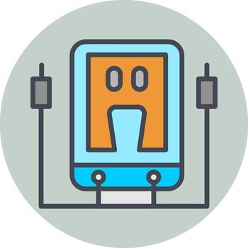 icono de vector de voltímetro