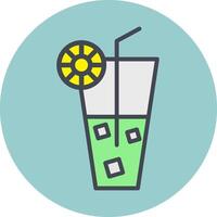 Rainbow Drink Vector Icon