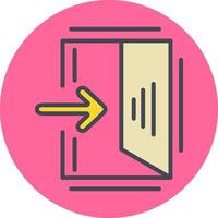 Exit Sign Vector Icon