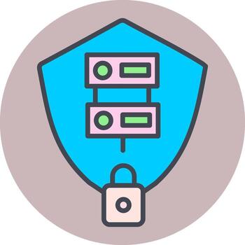 Secure Server Vector Icon