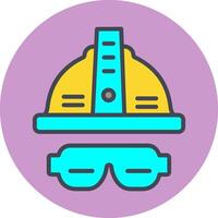 Glasses And Helmet Vector Icon