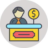 Cashier Vector Icon