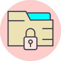 Secure Folder Vector Icon