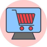 icono de vector de tienda web