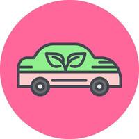 Ecology Car Vector Icon