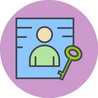 Business Key Vector Icon