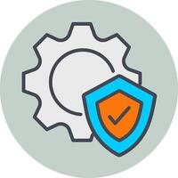 Protected System Vector Icon