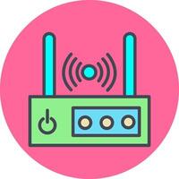 icono de vector de enrutador wifi