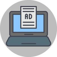 Internet Ads Vector Icon