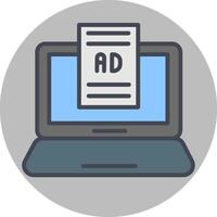 Internet Ads Vector Icon