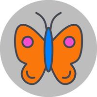 icono de vector de mariposa