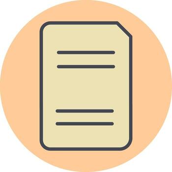 Split Document Vector Icon