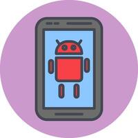 icono de vector de Android