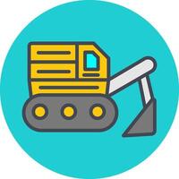 Excavator Vector Icon