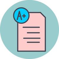 Graded Paper Vector Icon