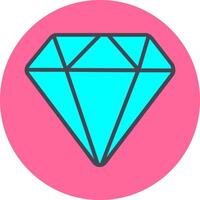 icono de vector de diamante