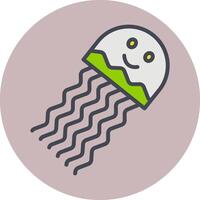 Jellyfish Vector Icon