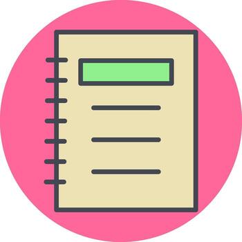 Notepad Vector Icon