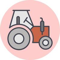 icono de vector de tractor