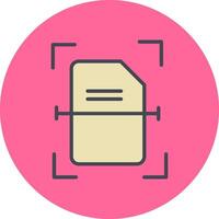 Scanning Document Vector Icon