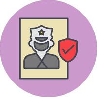 Cinema Security Guard Vector Icon