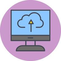 Cloud Backup Vector Icon