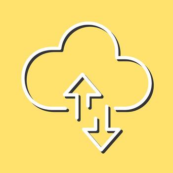 Cloud Computing Vector Icon