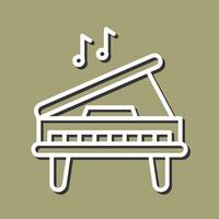 icono de vector de piano