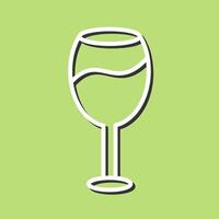 icono de vector de copa de vino