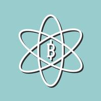 Bitcoin Science Vector Icon