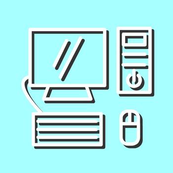 Computer Vector Icon