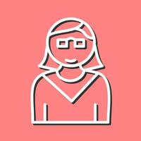 Female Professor Vector Icon