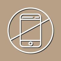 No Cell Phones Vector Icon