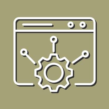 icono de vector de configuración web