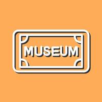 Museum Tag Vector Icon