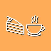 icono de vector de café servido