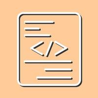 Piece of Code Vector Icon