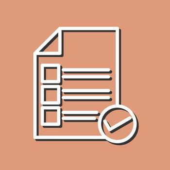 Valid Document Vector Icon