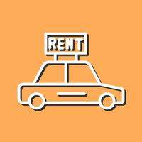 Rent a Car Vector Icon