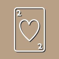 Hearts Card Vector Icon